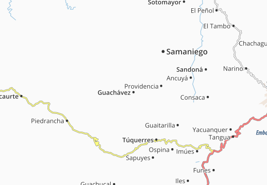 Kaart Plattegrond Guachávez