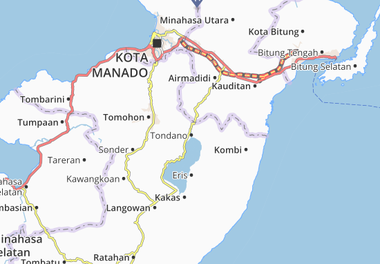 Tondano Map