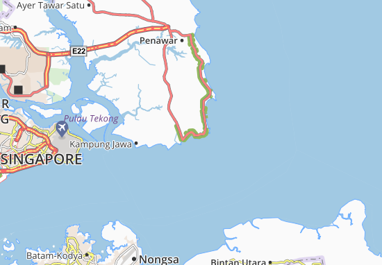 Mapa Kampung Teluk Ramunia