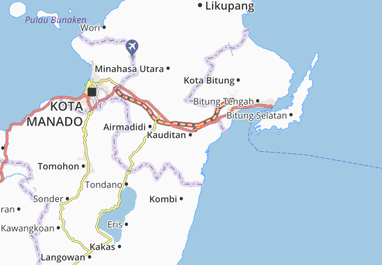 Kauditan Map