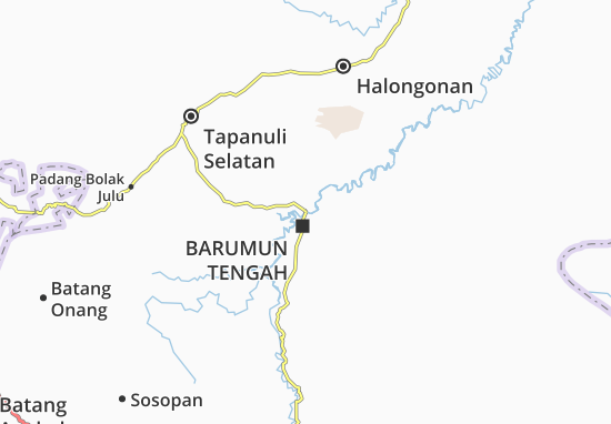 Kaart Plattegrond Barumun Tengah