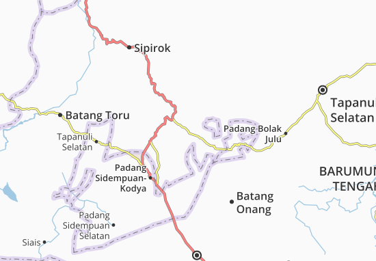 Karte Stadtplan Padang Sidempuan Timur