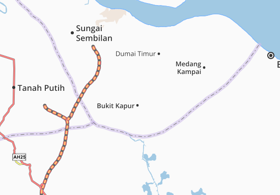 Kaart Plattegrond Bukit Kapur
