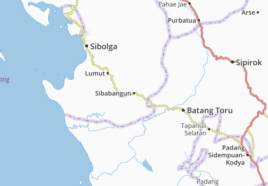 Karte Stadtplan Sibabangun