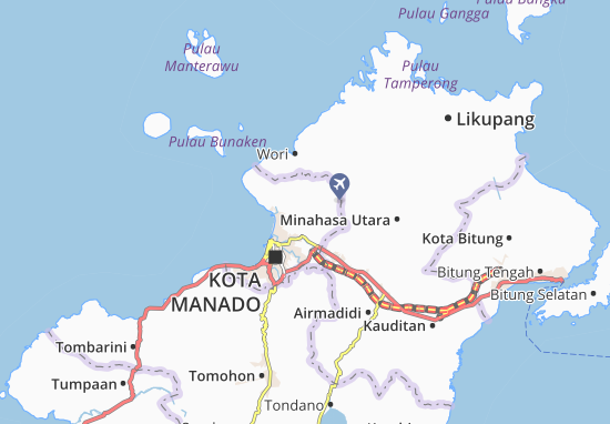 Mapanget Map