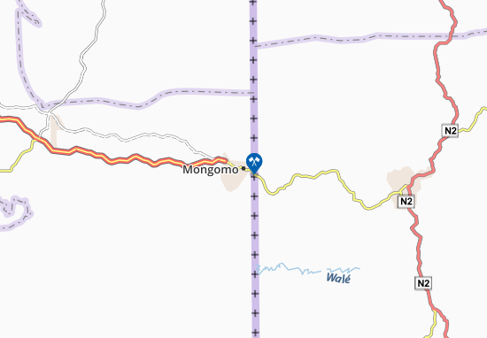 Karte Stadtplan Mongomo