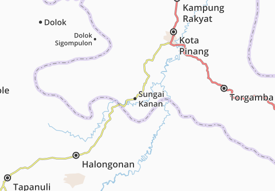 Karte Stadtplan Sungai Kanan