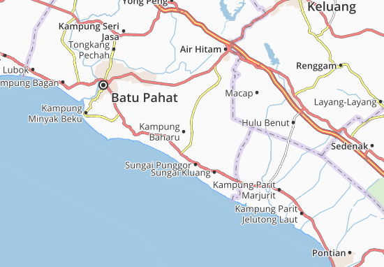 Karte Stadtplan Kampung Baharu