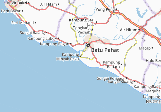 Karte Stadtplan Kampung Minyak Beku