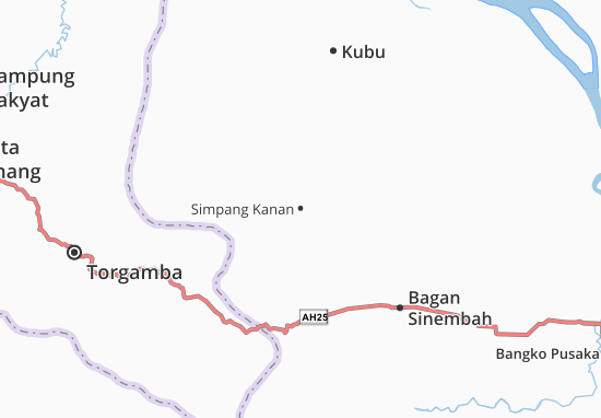 Kaart Plattegrond Simpang Kanan