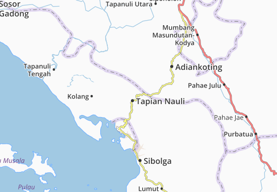 Kaart Plattegrond Tapian Nauli