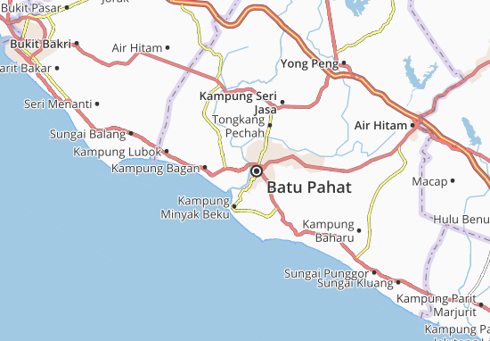 Kaart Plattegrond Kampung Peserai Pantai