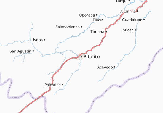 Mapa Pitalito
