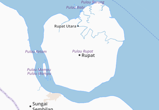 Kaart Plattegrond Rupat