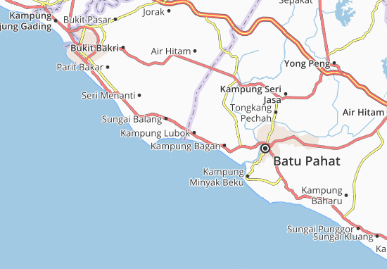 Kaart Plattegrond Kampung Lubok