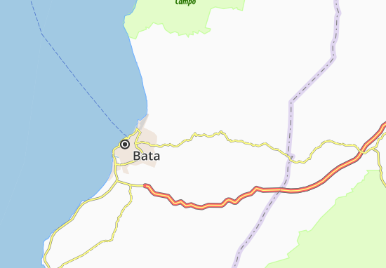Karte Stadtplan Monte Bata
