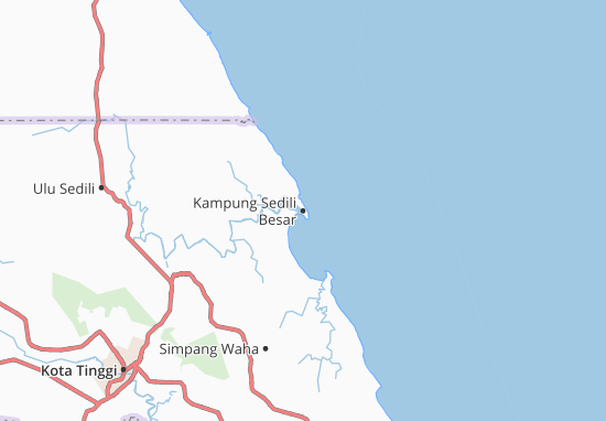 Karte Stadtplan Kampung Sedili Besar