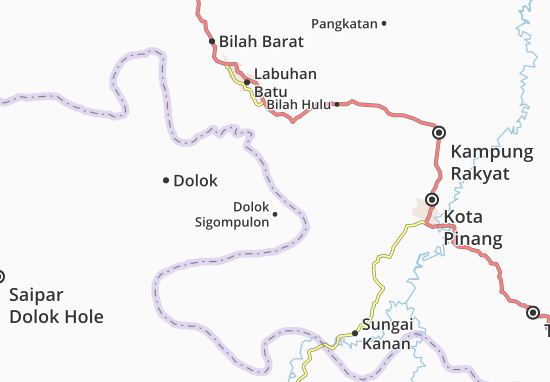 Karte Stadtplan Dolok Sigompulon