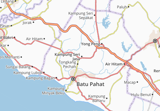 Kaart Plattegrond Kampung Seri Jasa