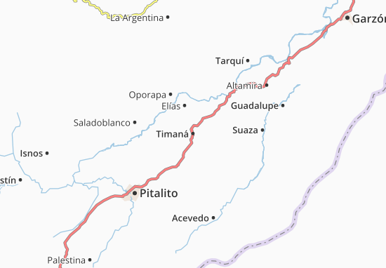Karte Stadtplan Timaná