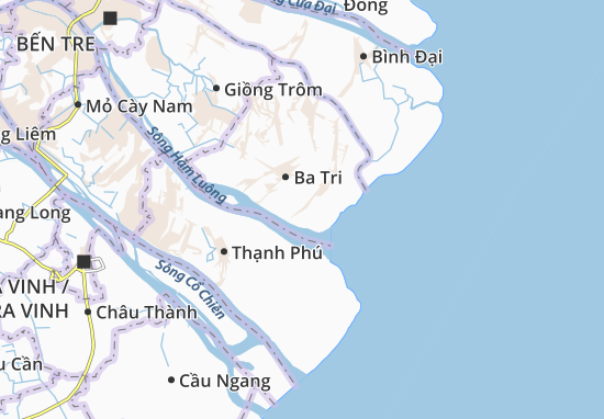 Kaart Plattegrond An Hòa Tây
