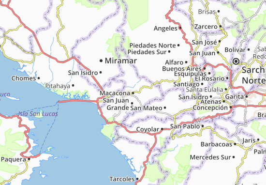 Macacona Map