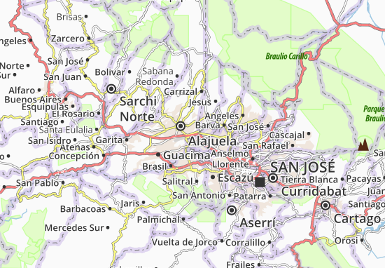 Kaart Plattegrond Río Segundo