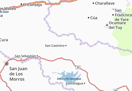 San Casimiro Map
