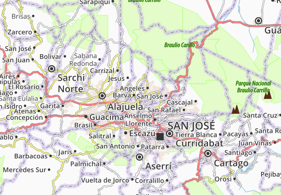 Kaart Plattegrond San Josecito