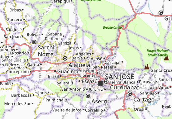 Karte Stadtplan Santa Lucia