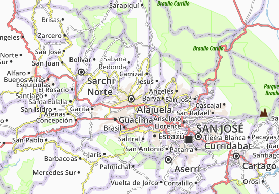 Karte Stadtplan Desamparados
