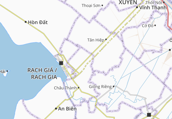 Karte Stadtplan Mong Thọ A