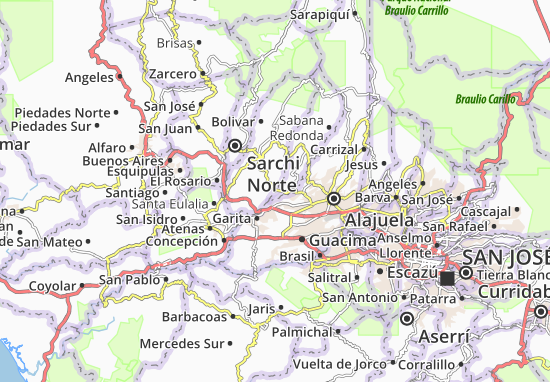 Karte Stadtplan Tacares