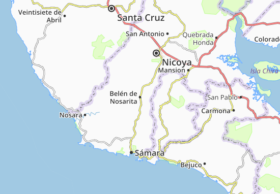 Karte Stadtplan Belén de Nosarita