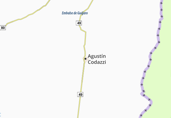 Kaart Plattegrond Agustín Codazzi
