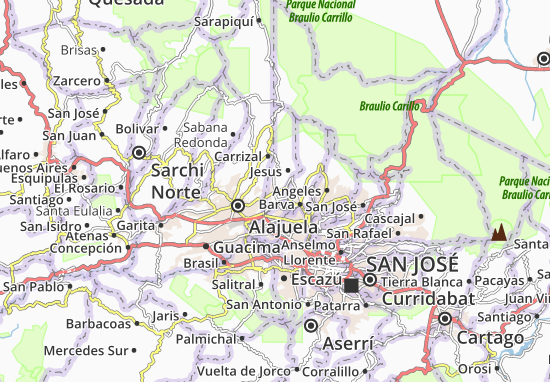 Kaart Plattegrond Santa Bárbara