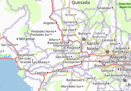 Kaart Plattegrond La Granja