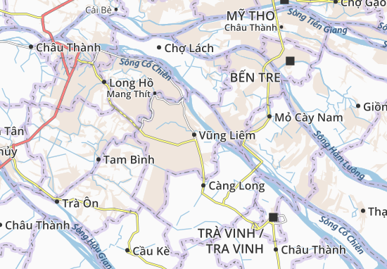 Karte Stadtplan Vũng Liêm