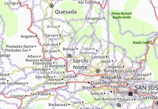 Kaart Plattegrond San Roque