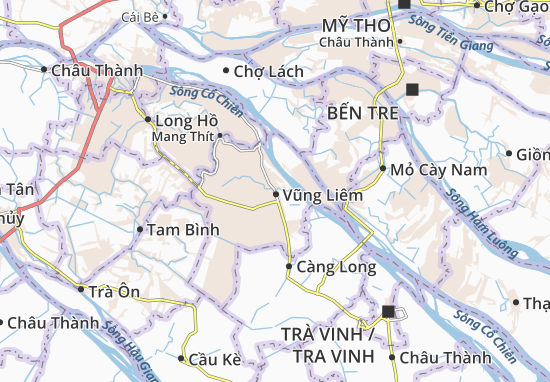 Karte Stadtplan Trung Thành Tây