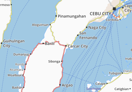 Karte Stadtplan Carcar City
