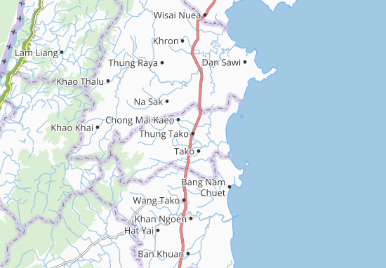 Karte Stadtplan Thung Tako