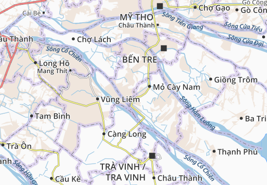 Kaart Plattegrond Khánh Thạnh Tân
