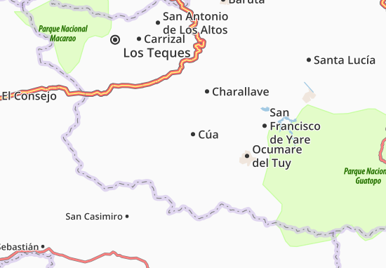 Kaart Plattegrond Cúa