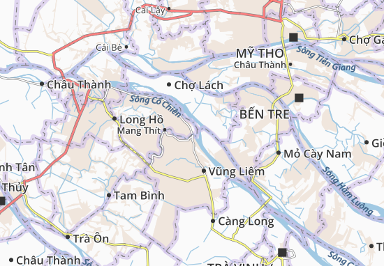 Karte Stadtplan Chánh An