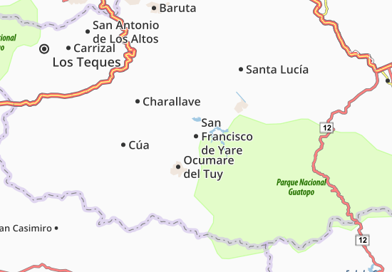 San Francisco de Yare Map