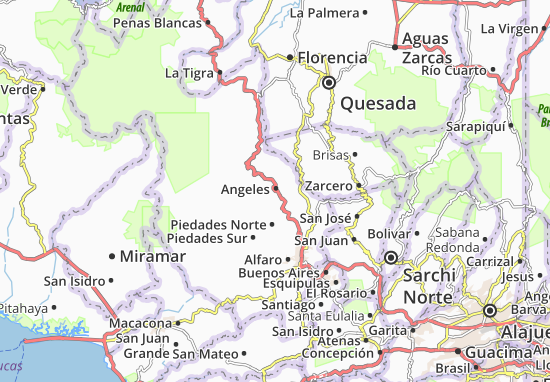 Karte Stadtplan Angeles
