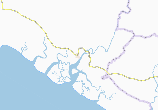 Karte Stadtplan Kouaniyaya