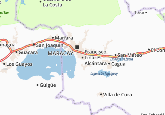 Karte Stadtplan Francisco Linares Alcántara