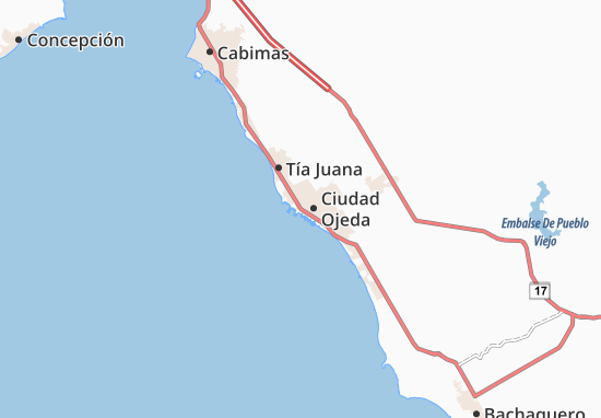 Ciudad Ojeda Map